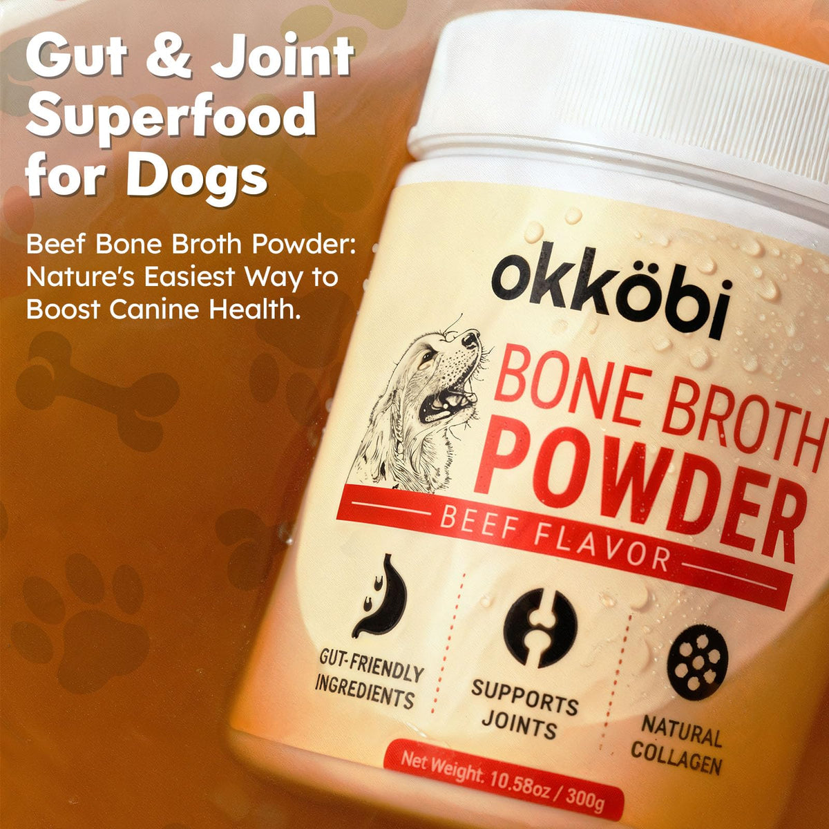 Beef Bone Broth Powder for Dogs E8014