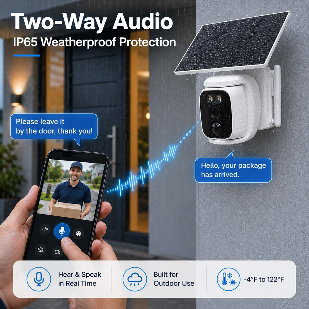 4 Pack Solar Security Cameras Wireless Outdoor 2K WiFi Camera System K430313