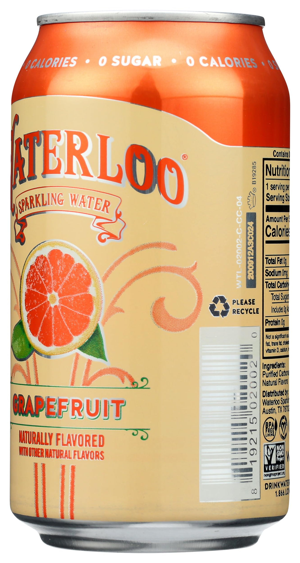 Grapefruit Sparkling Water 12 Fl Oz F8142
