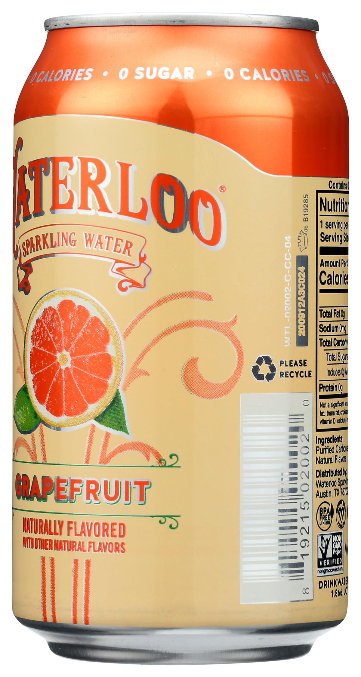 Grapefruit Sparkling Water 12 Fl Oz F8142