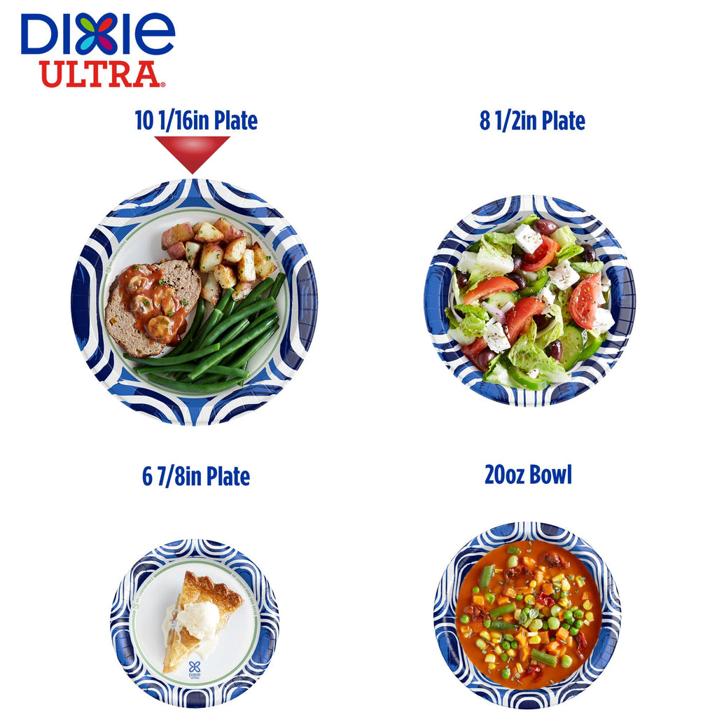 Large 10 Inch Heavy Duty Disposable Paper Plates M3455