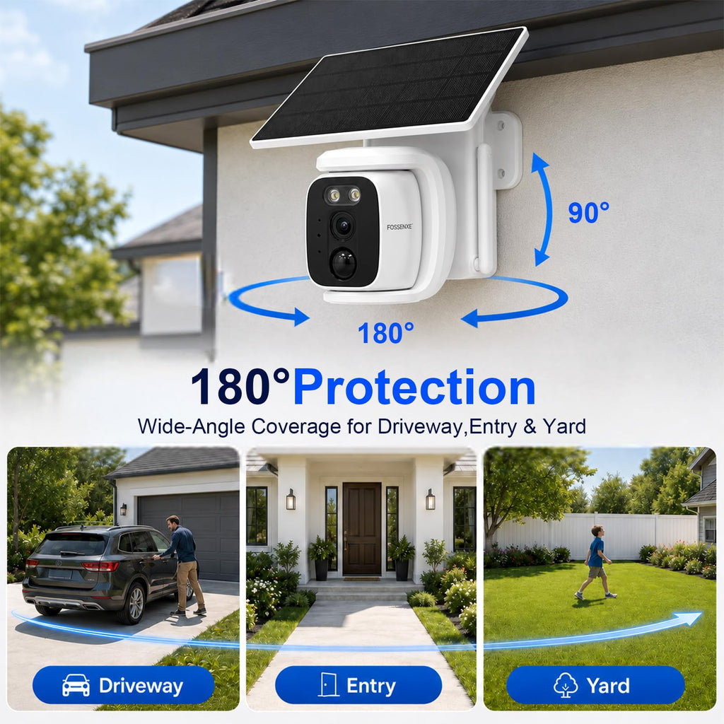 4 Pack Solar Security Cameras Wireless Outdoor 2K WiFi Camera System K430313
