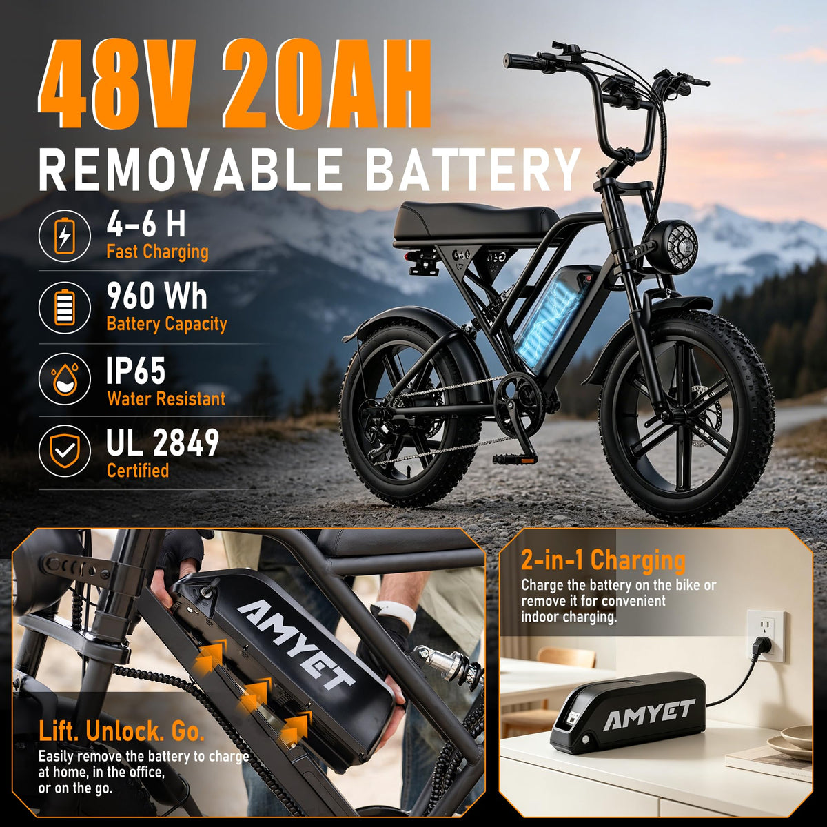 20'' Fat Tire Electric Bike U5237