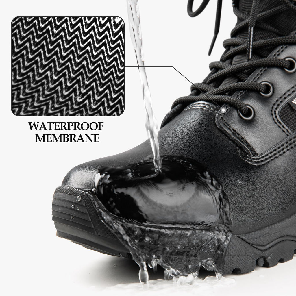 Lightweight Suede Leather Waterproof Work Boots E586245