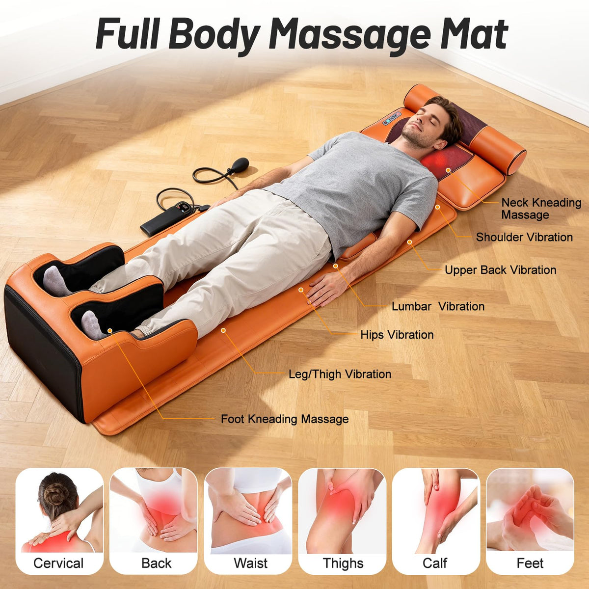 Full Body Massage Mat with Foot Massager O174