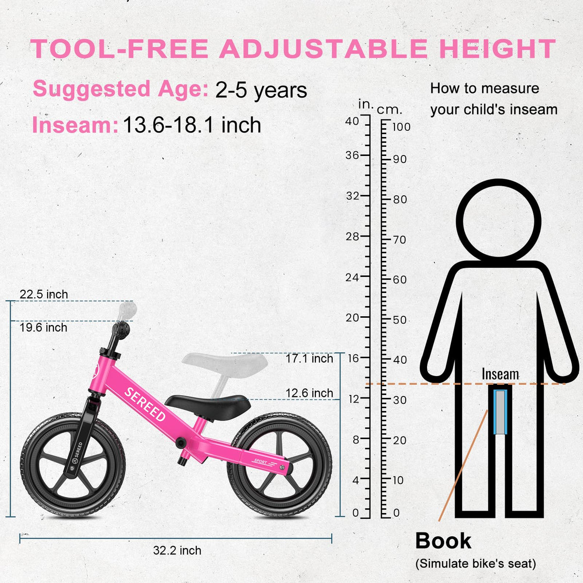 Adjustable Toddler Balance Bike U999038