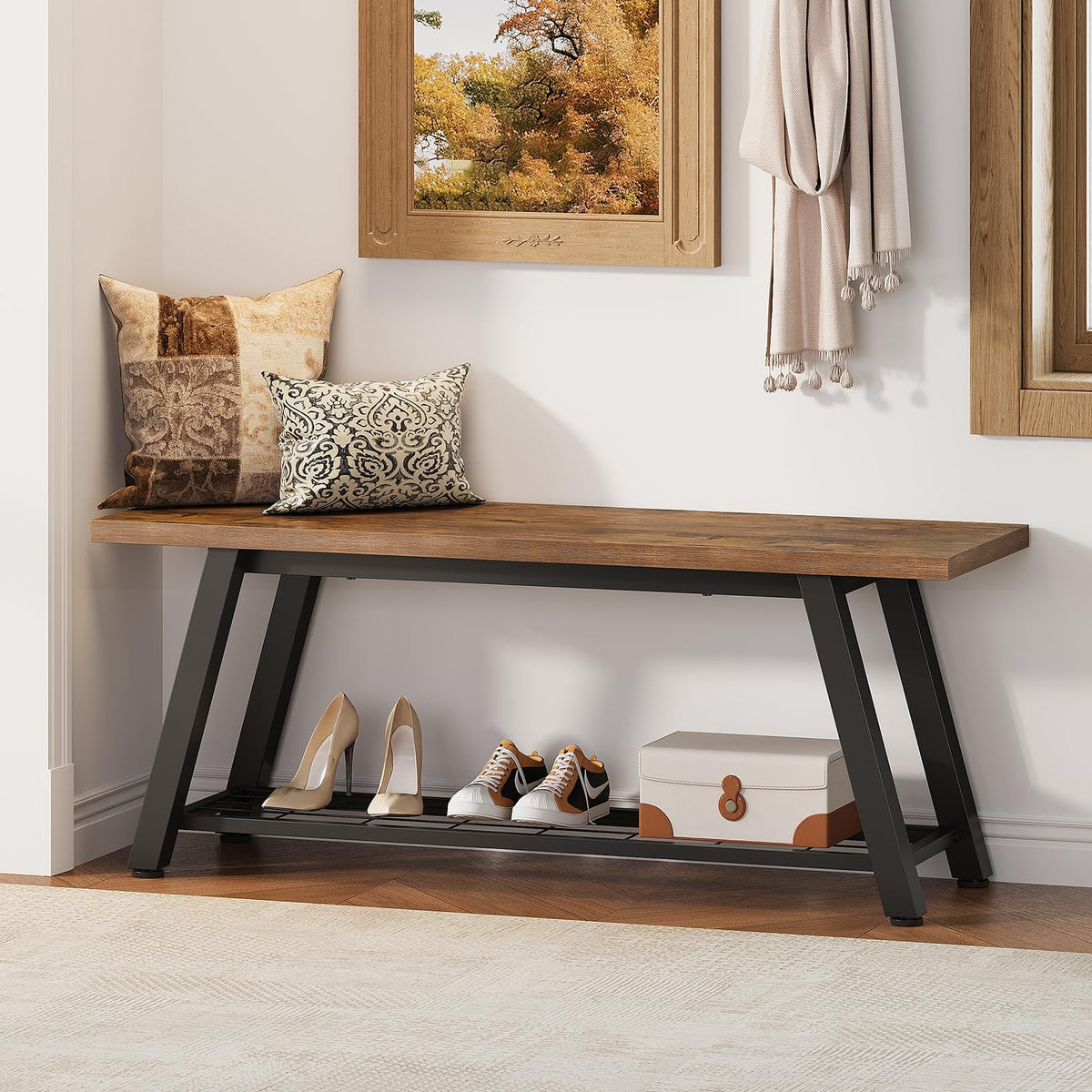 Storage Bench and Shoe Rack Z2448