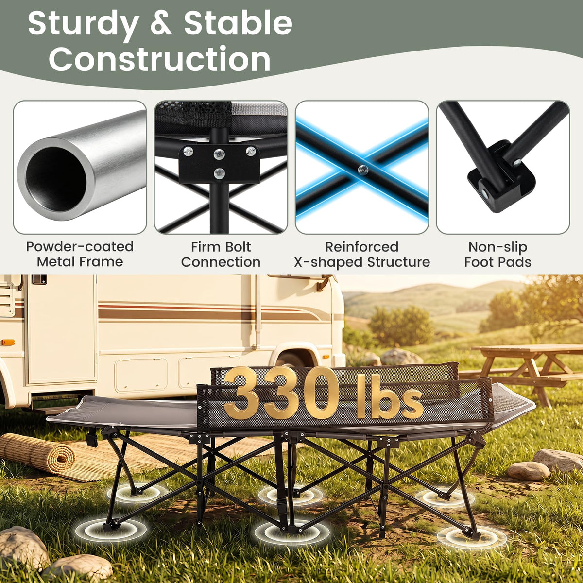 Foldable Kids Cot Y51851