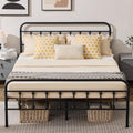 Full Metal Platform Bed Frame with Headboard and Footboard E7550