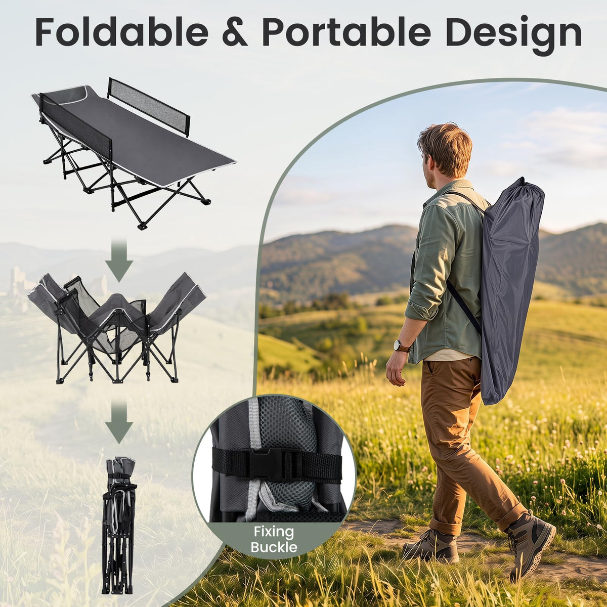 Foldable Kids Cot Y51851