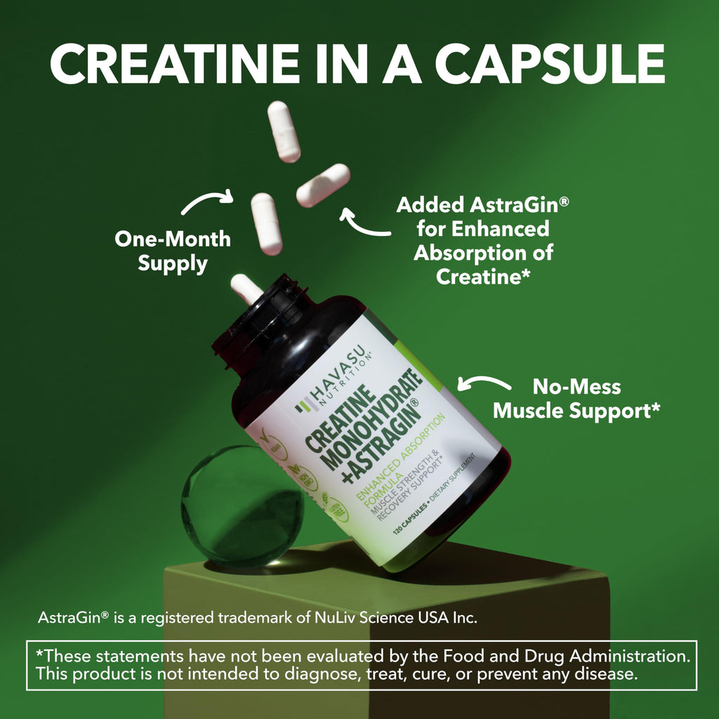 Creatine Monohydrate Capsules 3g Per Serving I76797