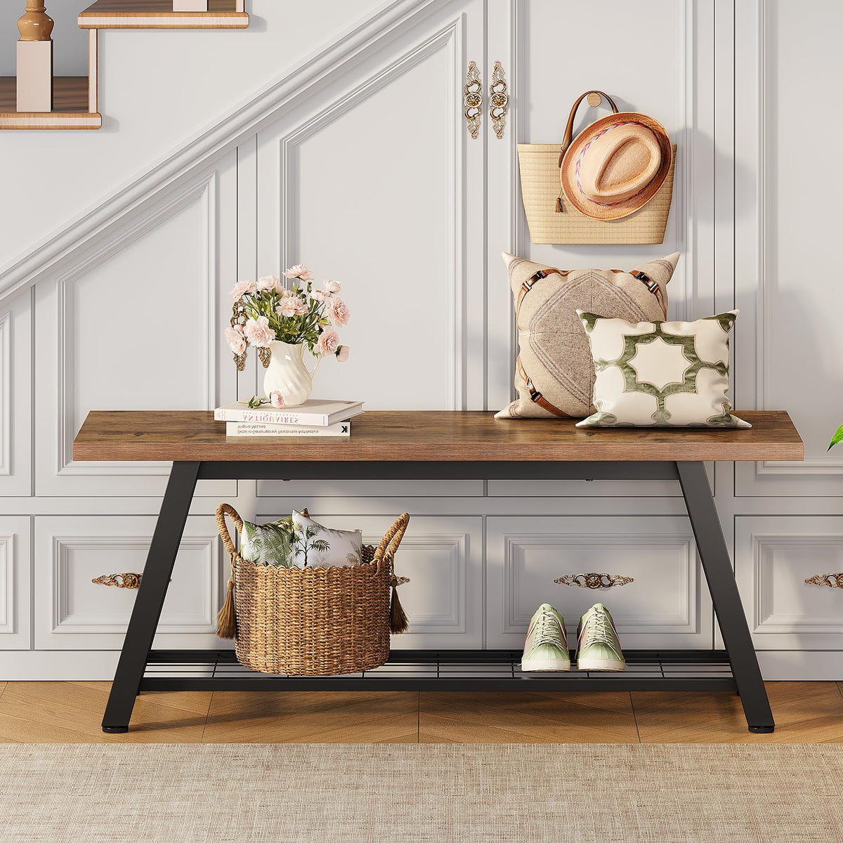 Storage Bench and Shoe Rack Z2448