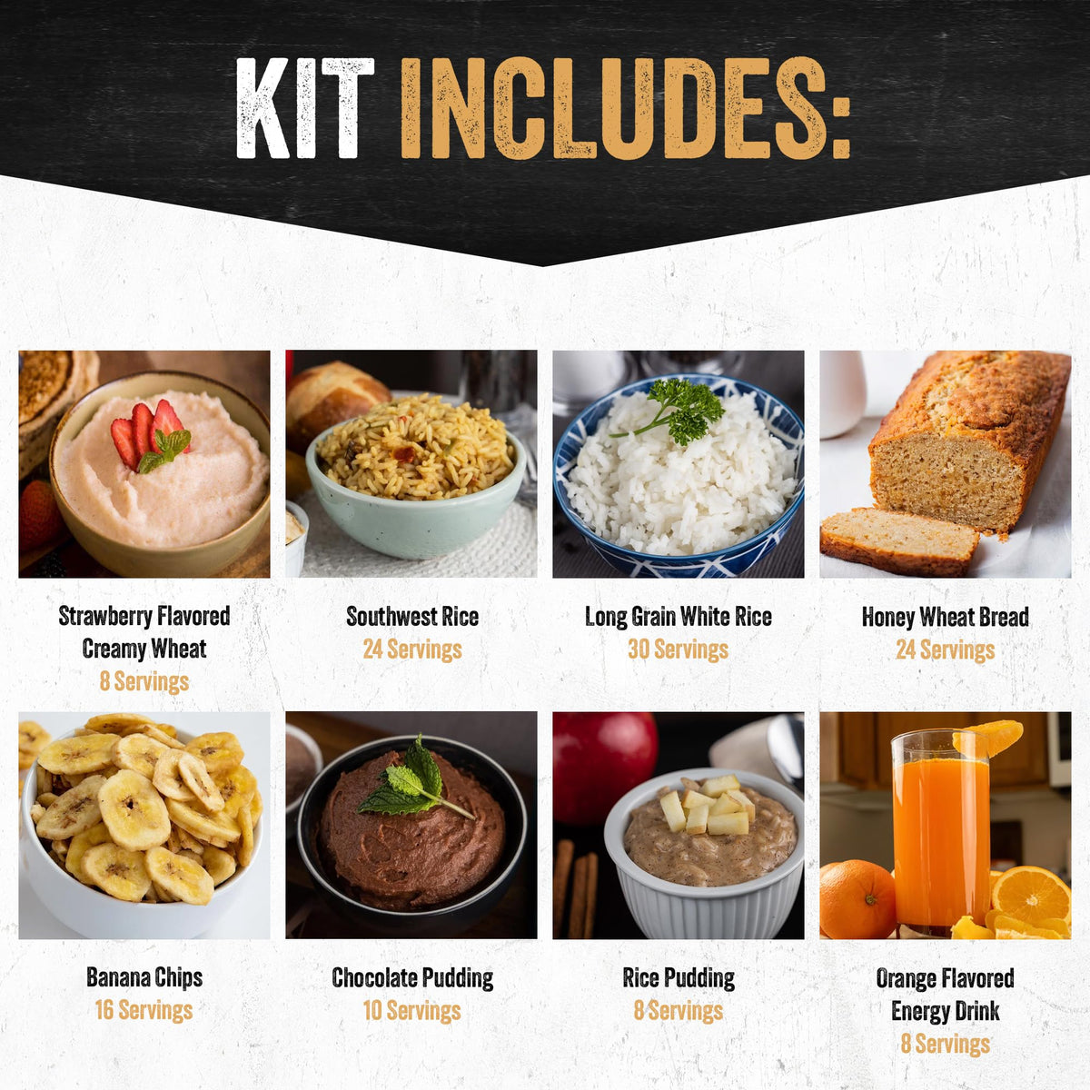 4-Week Emergency Food Supply 250 Servings Non-Perishable G7723