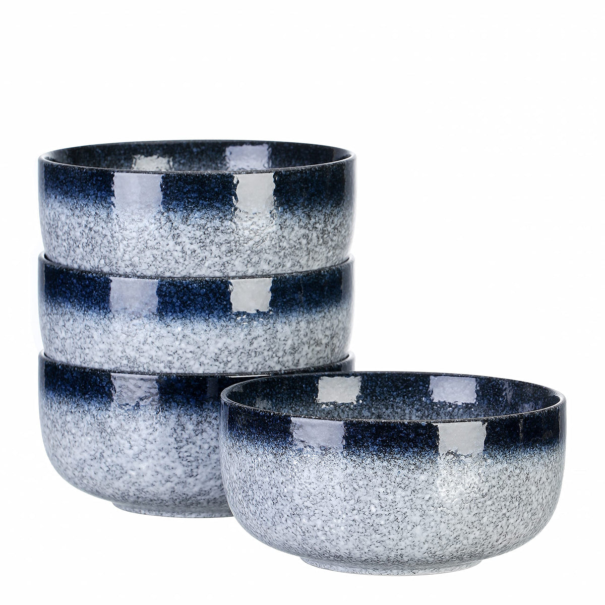 36 Ounce Ceramic Bowl Set of 4 Dark Blue E570334