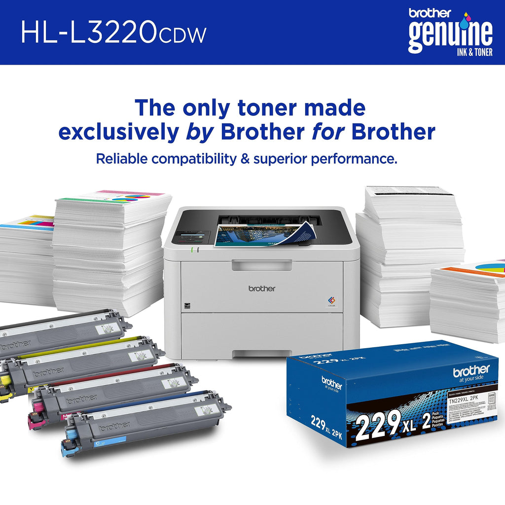 Color Laser Printer with Wireless Printing, Duplex, 250-Sheet Paper Tray V92898