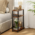 Rolling Side Table with Wheels M396