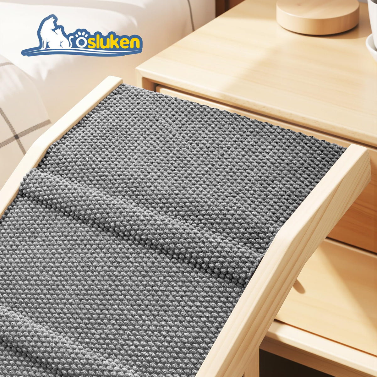 Foldable Dog Ramp with Platform 6 Adjustable Heights Y565311
