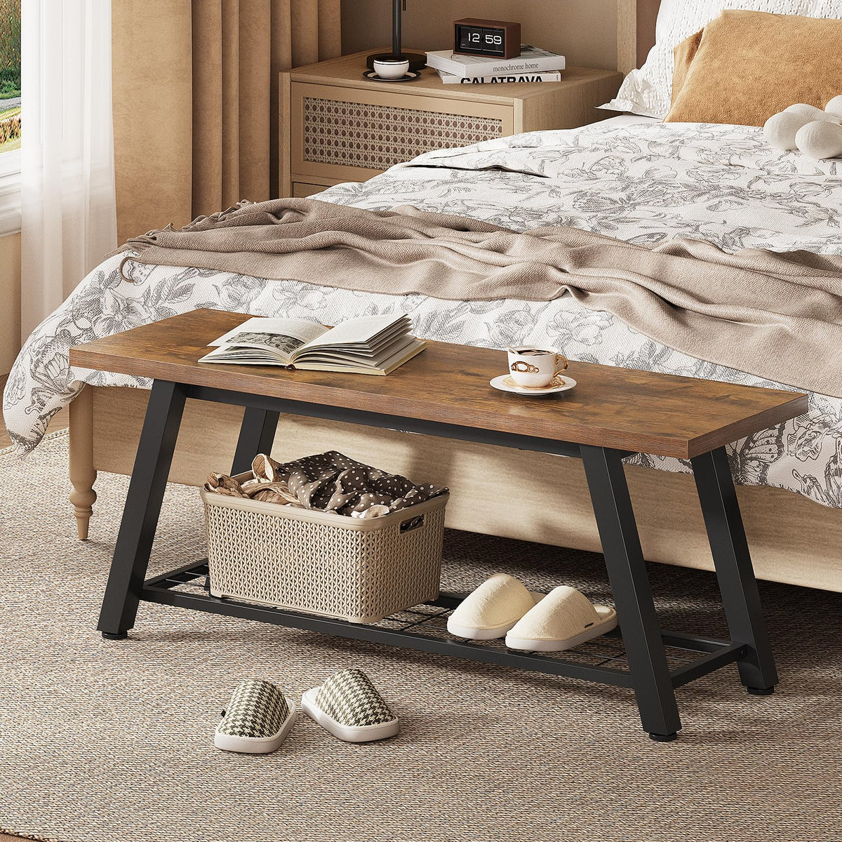 Storage Bench and Shoe Rack Z2448