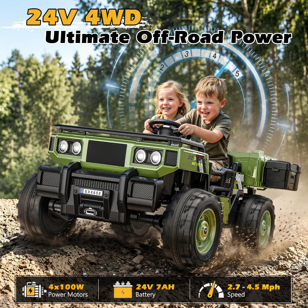 24V 2 Seater Ride On Dump Truck J212565