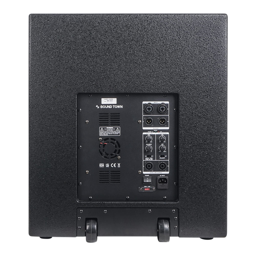 2000W 18" Powered PA Subwoofer with 4" Voice Coil, Black G803174