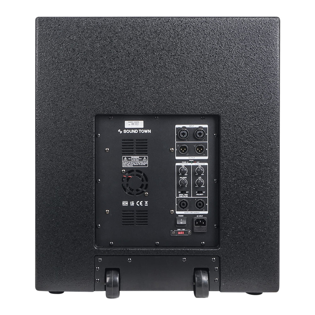 2000W 18" Powered PA Subwoofer with 4" Voice Coil, Black G803174